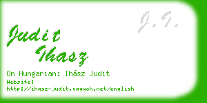 judit ihasz business card